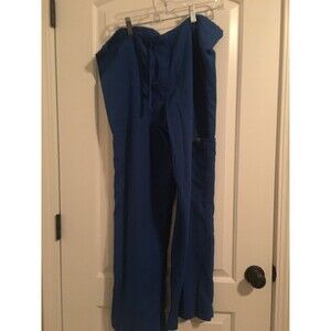 Grey's Anatomy Adult Unisex Scrub Uniform Pants Nurse Medical Size M Royal Blue